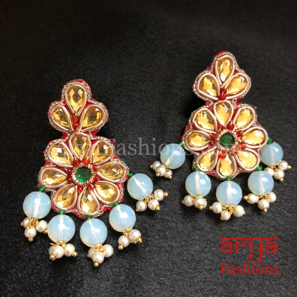 Gota hot sale patti jhumka