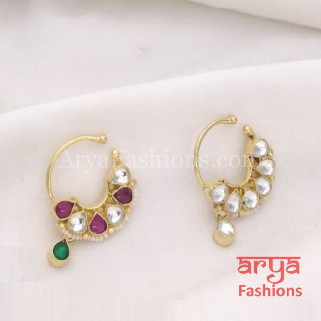 Round nose ring hot sale for bride