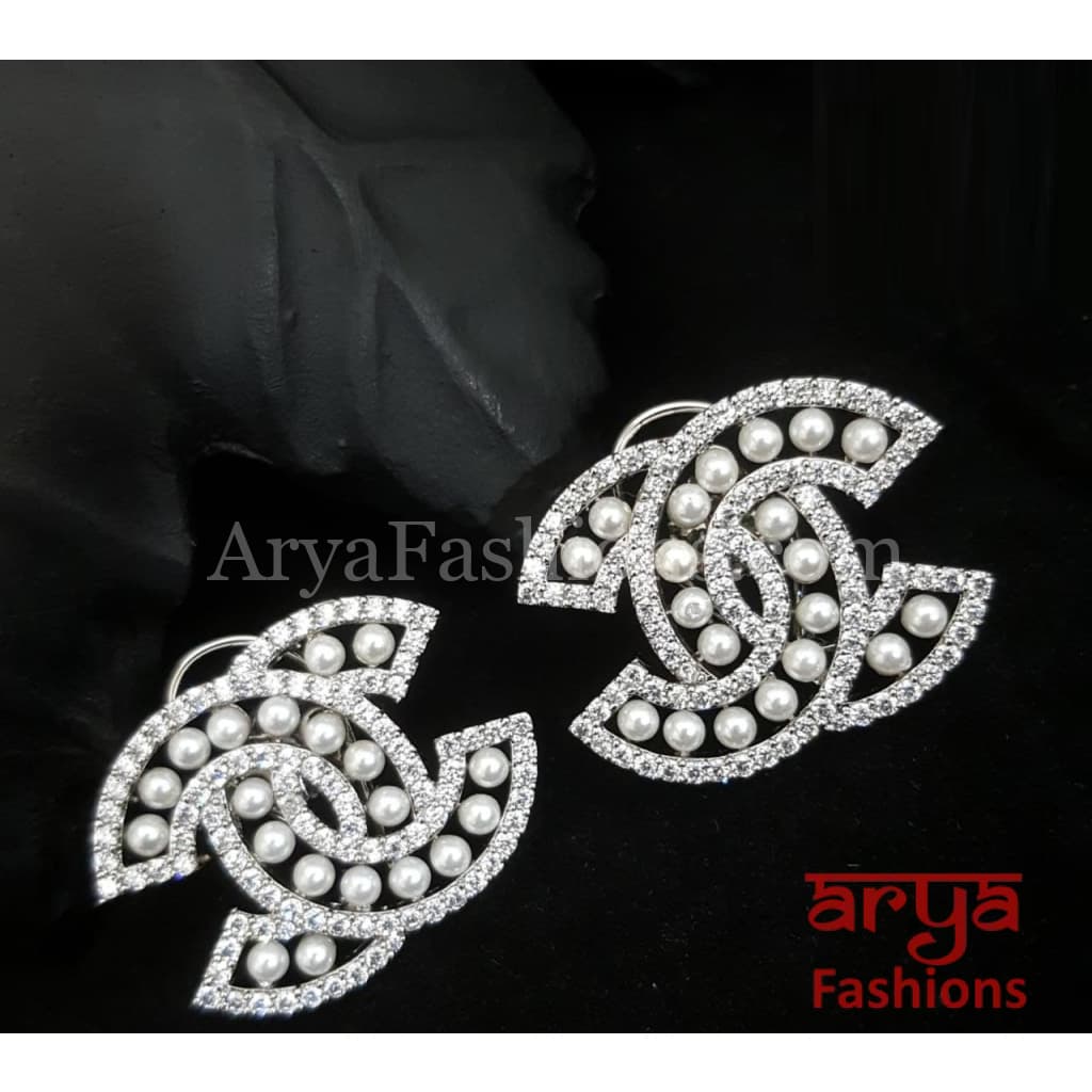 Astha CZ Studs/ Fusion Studs/Contemporary Studs