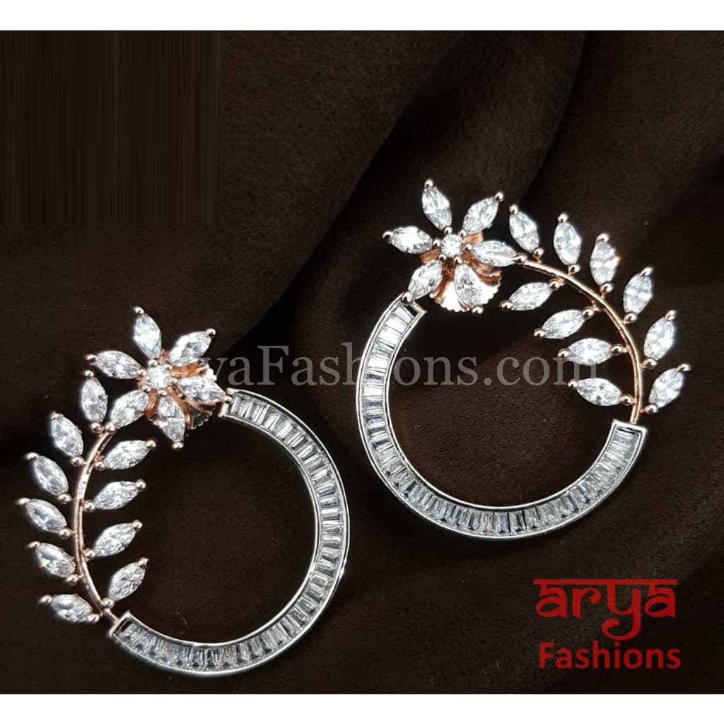 Astha CZ Studs/ Fusion Studs/Contemporary Studs