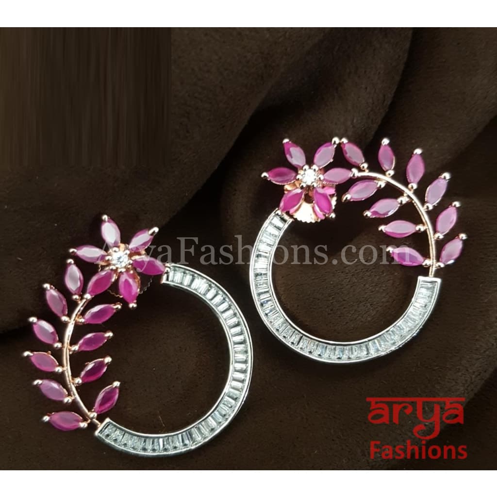 Astha CZ Studs/ Fusion Studs/Contemporary Studs