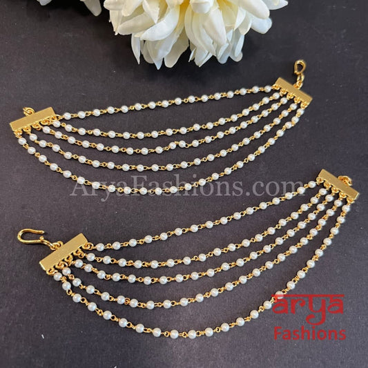 Kundan Ear Chains / Multiline Earrings Extension/ Extension Chain for Studs